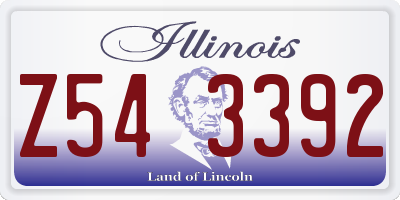 IL license plate Z543392