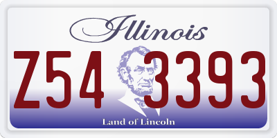 IL license plate Z543393