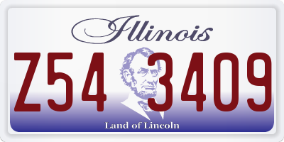 IL license plate Z543409