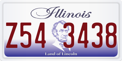 IL license plate Z543438