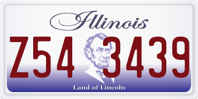 IL license plate Z543439