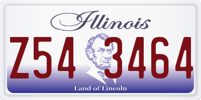 IL license plate Z543464