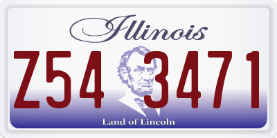IL license plate Z543471