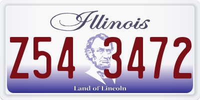 IL license plate Z543472