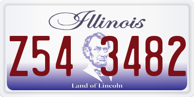 IL license plate Z543482