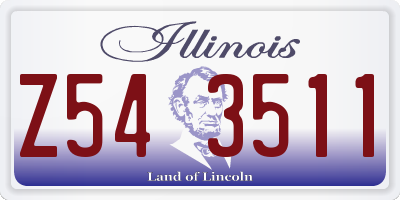 IL license plate Z543511