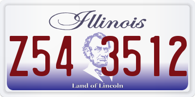 IL license plate Z543512