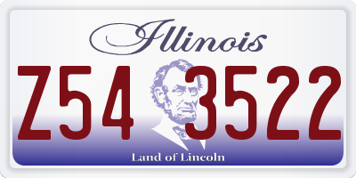 IL license plate Z543522