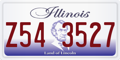 IL license plate Z543527