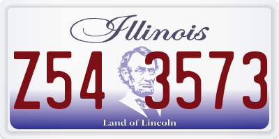 IL license plate Z543573