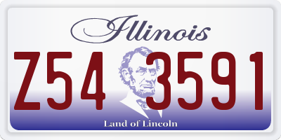 IL license plate Z543591