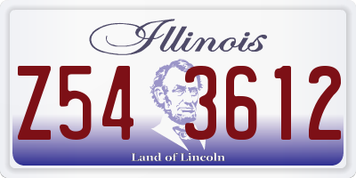 IL license plate Z543612