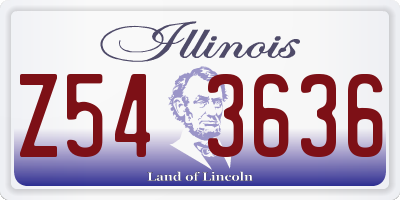 IL license plate Z543636