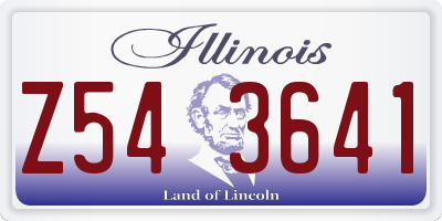 IL license plate Z543641