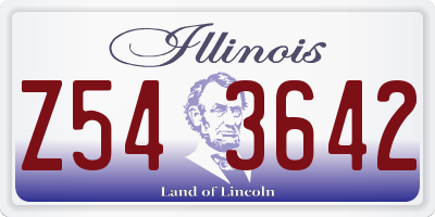 IL license plate Z543642