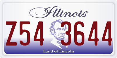 IL license plate Z543644