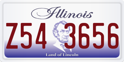 IL license plate Z543656