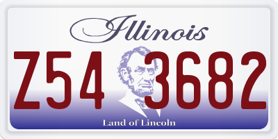 IL license plate Z543682