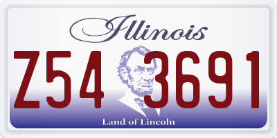 IL license plate Z543691