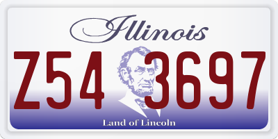 IL license plate Z543697
