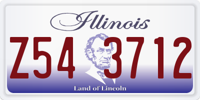 IL license plate Z543712