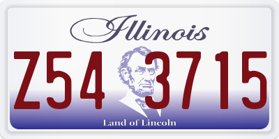 IL license plate Z543715