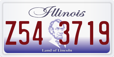 IL license plate Z543719