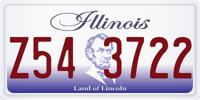 IL license plate Z543722