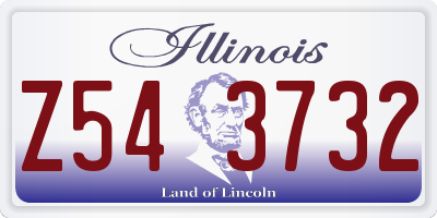 IL license plate Z543732