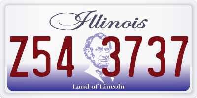 IL license plate Z543737
