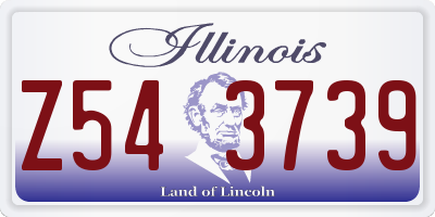 IL license plate Z543739