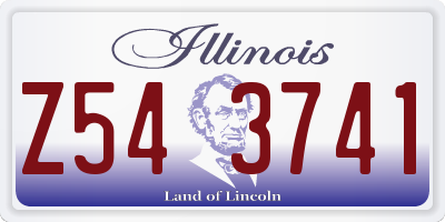 IL license plate Z543741