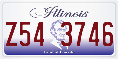 IL license plate Z543746