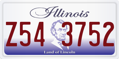 IL license plate Z543752