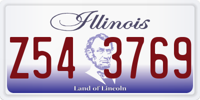 IL license plate Z543769