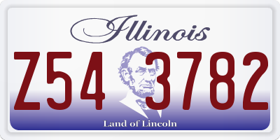 IL license plate Z543782
