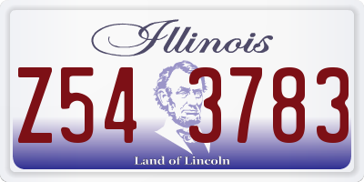 IL license plate Z543783