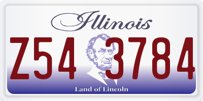 IL license plate Z543784