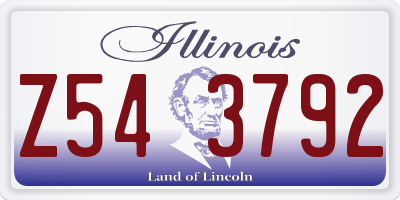 IL license plate Z543792