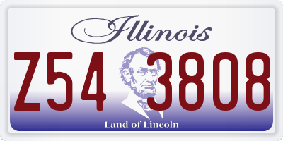 IL license plate Z543808