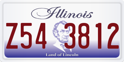 IL license plate Z543812