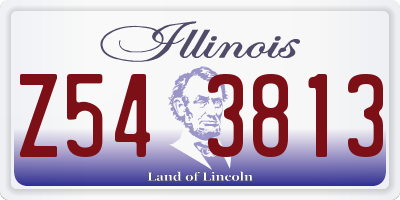IL license plate Z543813