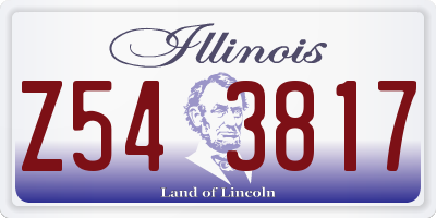IL license plate Z543817