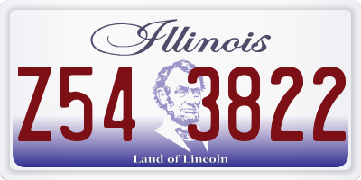 IL license plate Z543822