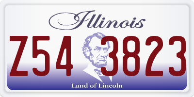 IL license plate Z543823