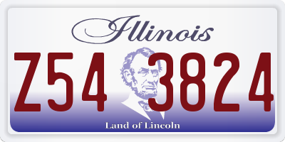 IL license plate Z543824