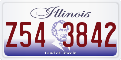 IL license plate Z543842