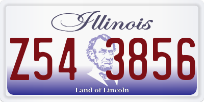 IL license plate Z543856