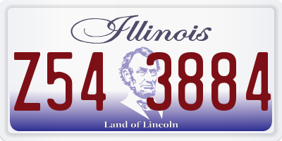IL license plate Z543884