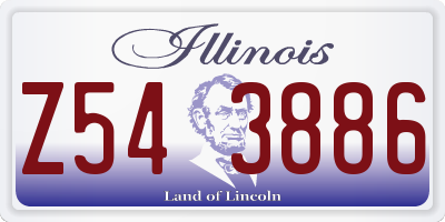 IL license plate Z543886